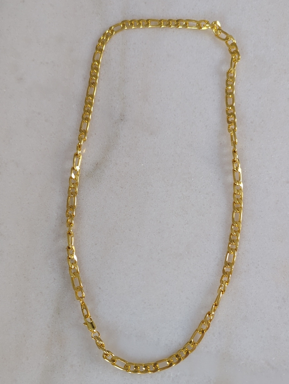 NWT Gold Figaro Necklace